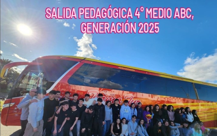 4°tos MEDIO PARTEN A SALIDA PEDAGÓGICA ORGANIZADA POR LA MUNICIPALIDAD DE TALAGANTE.